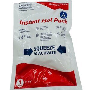 5x Dynarex Instant Hot Pack 5"x9" Single Use Squeeze To Activate